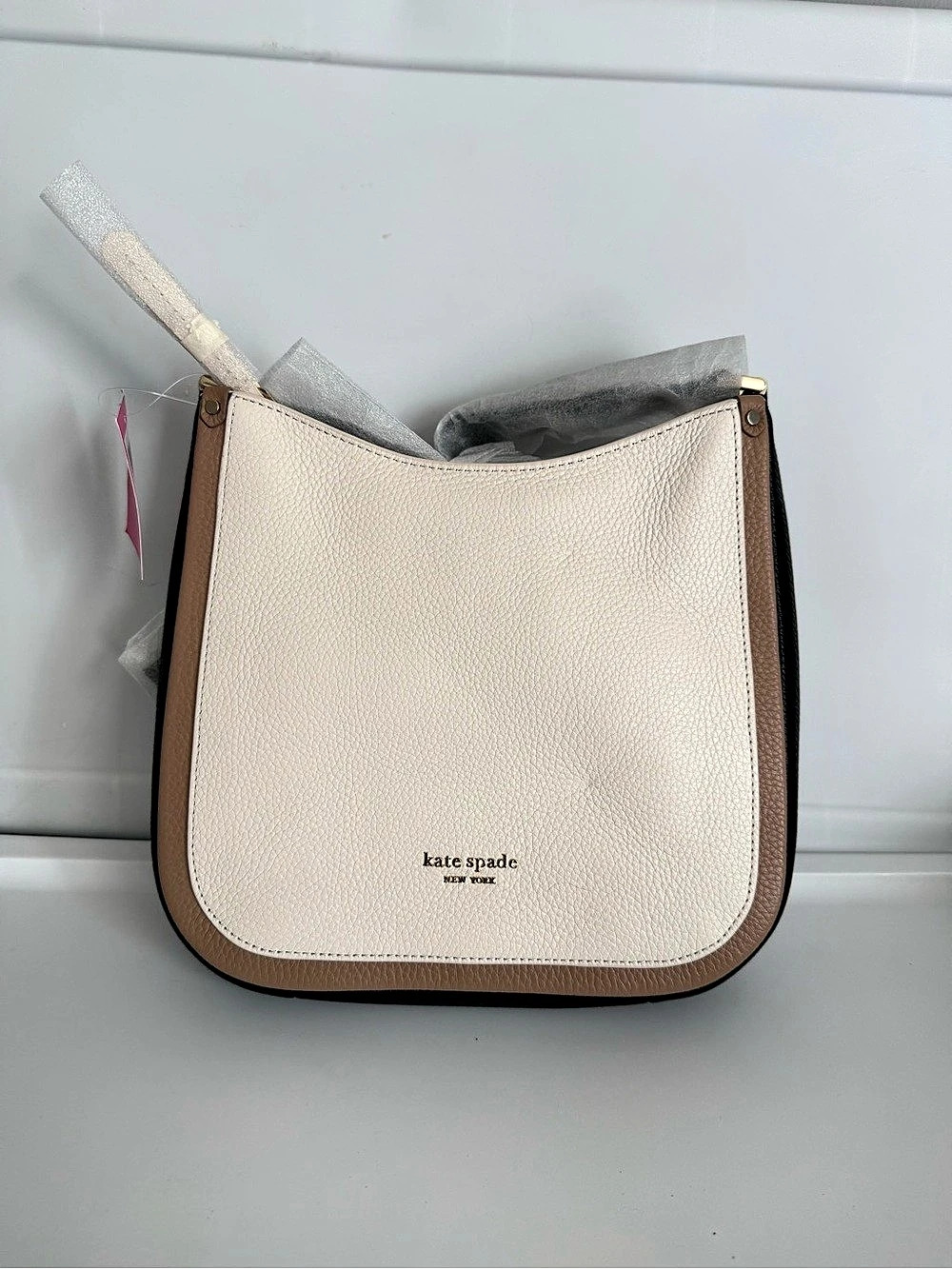Kate Spade My Signature Petit Tote White & Brown NWT Shoulder Bag